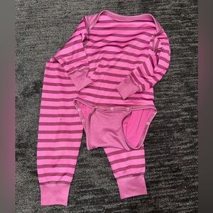Baby Patagonia Pink Capilene Set
